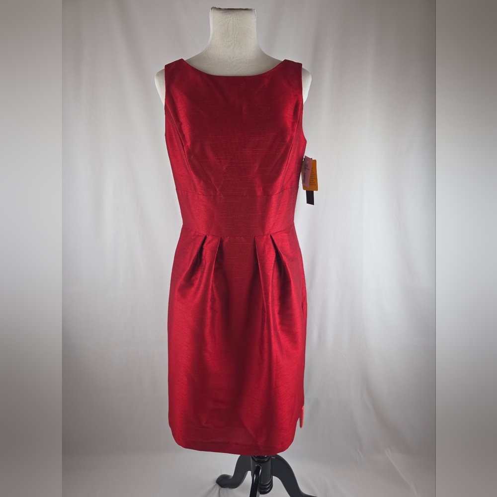 ALFRED SUNG Red Midi Dress